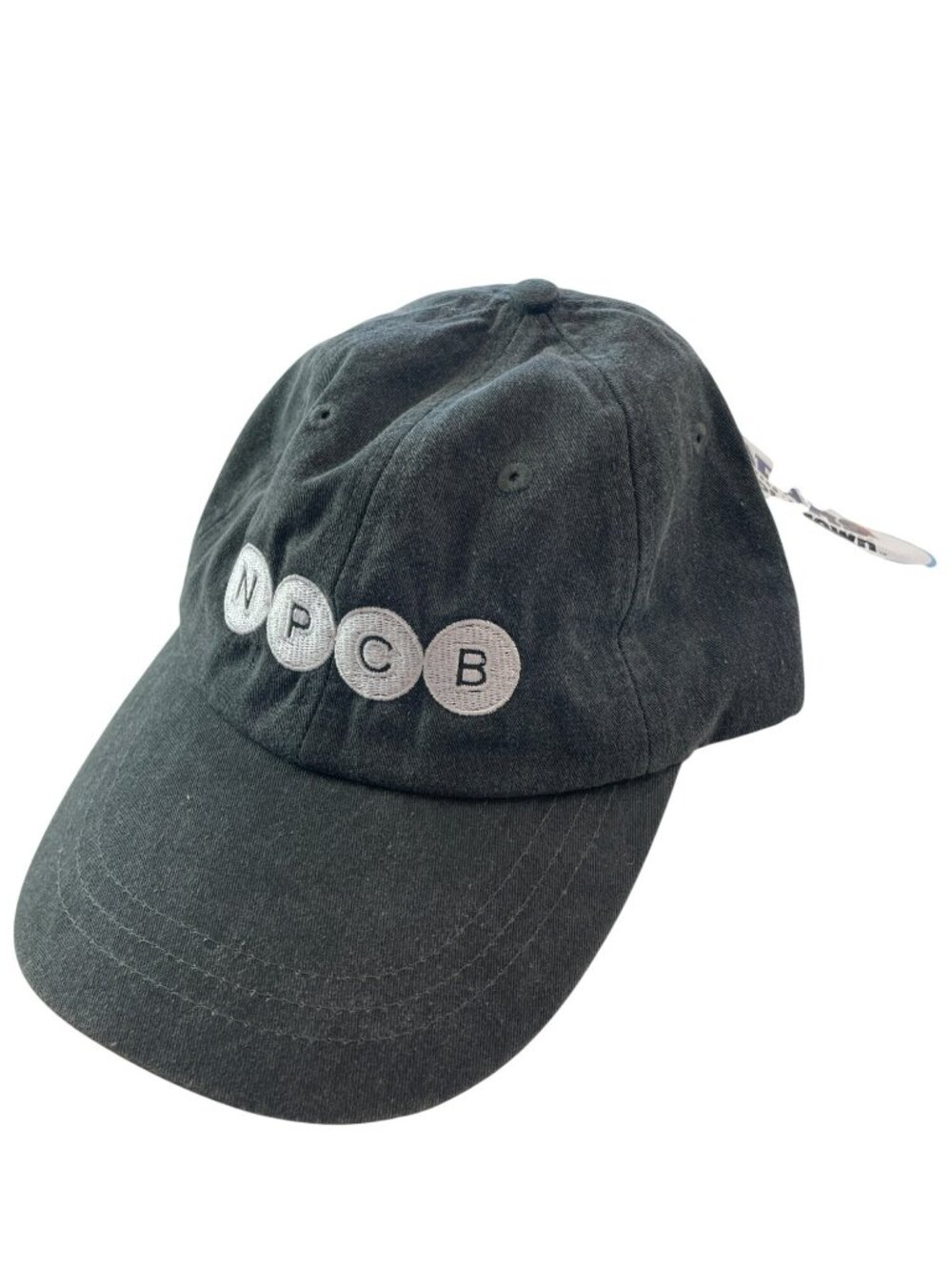Adams Cool Crown 'NPCB' Hat Gray Leather Adjustable Cap O/S NWT